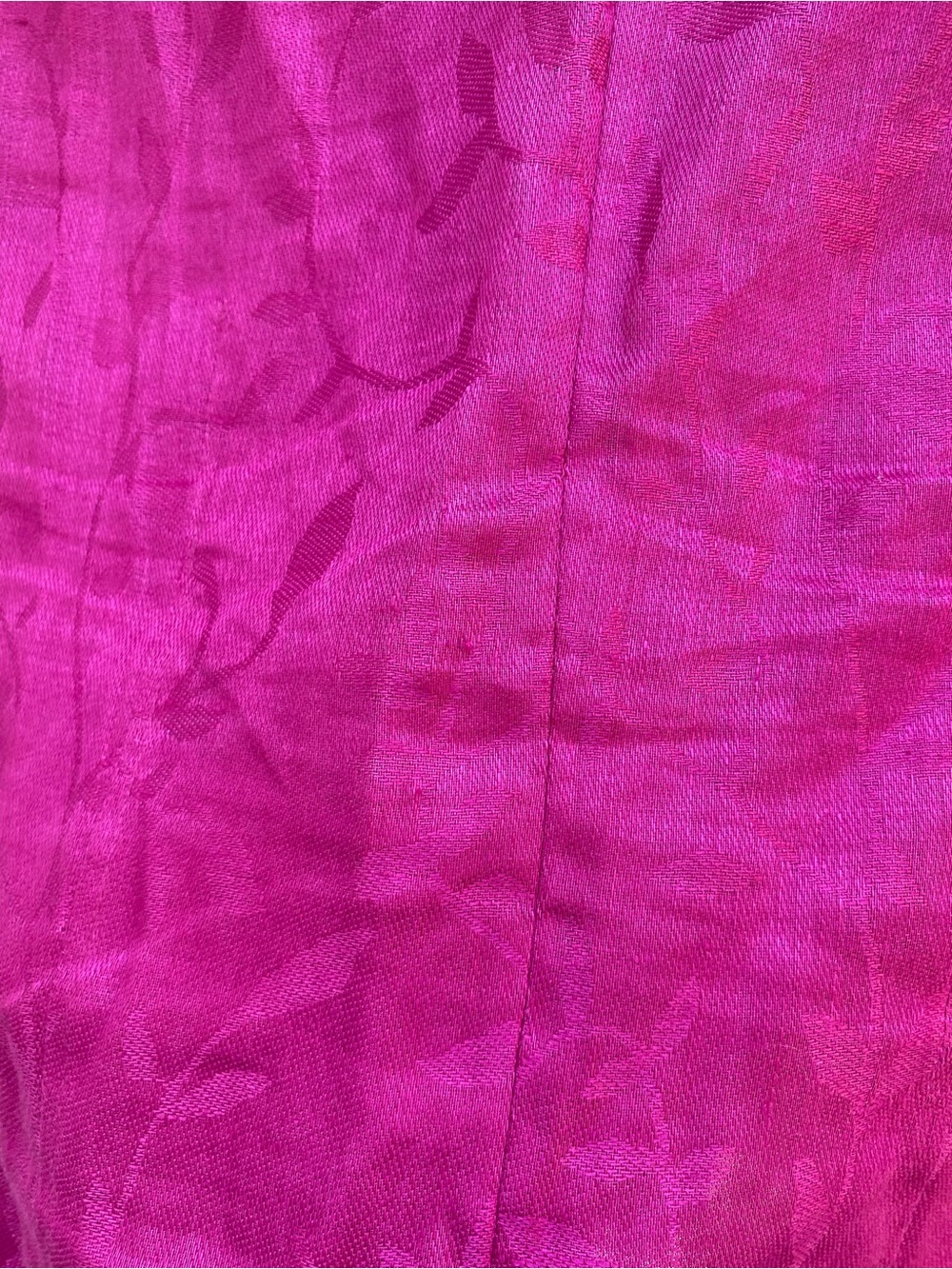 Jones New York Vibrant Fuchsia Three-Button Linen Blazer - Picture 11 of 11